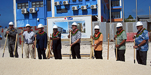 Groundbreaking ceremony attended by officials of both countries