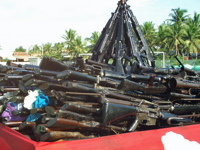 Preparation of weapons before the Destruction Ceremony