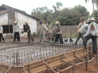 Construction works for weapon warehouses