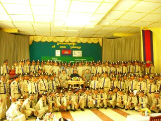 Closing ceremony for training of manual registration of weapons