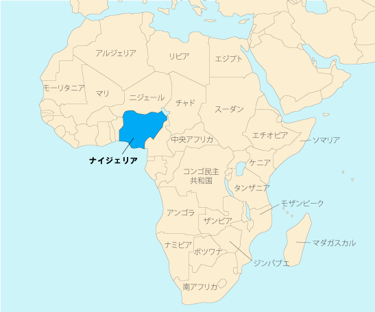 Jics ナイジェリアの地図